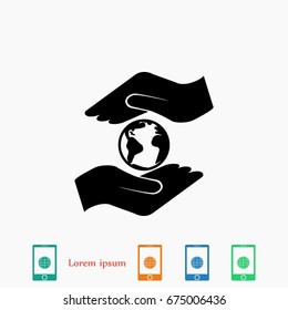 globe icon vector, 

Vector EPS 10 illustration style