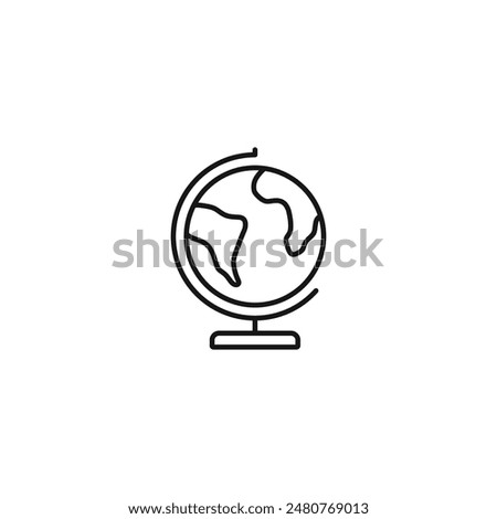 Globe icon vector. EPS 10 editable vector