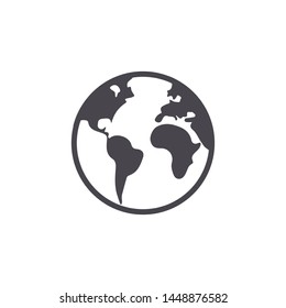 Globe Icon Vector. Flat Icon