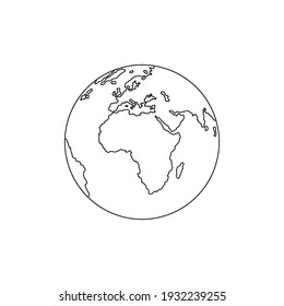 Globe Icon Vector. Flat Icon.