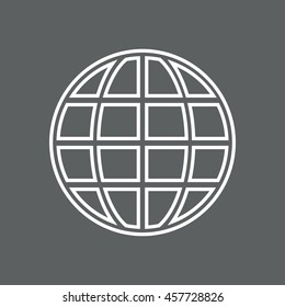 Globe Icon, vector, icon flat