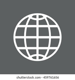 Globe Icon, vector, icon flat