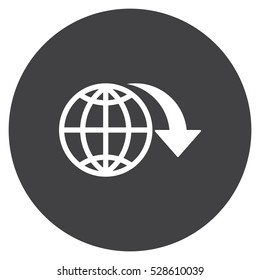 globe Icon Vector flat design style