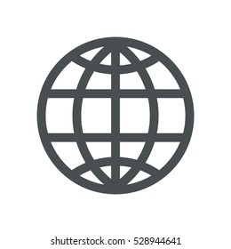 globe Icon Vector flat design style