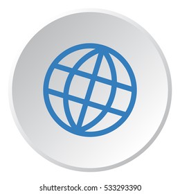 globe Icon Vector flat design style