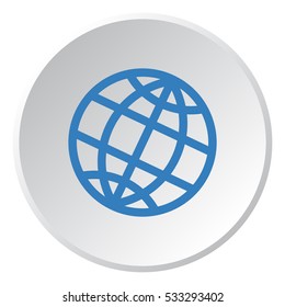 globe Icon Vector flat design style