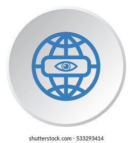 globe Icon Vector flat design style