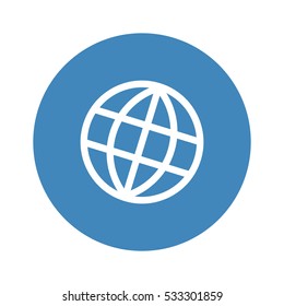 globe Icon Vector flat design style