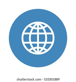 globe Icon Vector flat design style