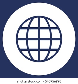 Globe Icon Vector flat design style