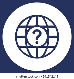 Globe Icon Vector flat design style