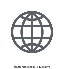 globe Icon Vector flat design style