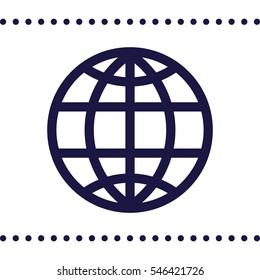 globe Icon Vector flat design style