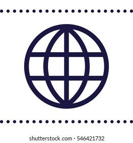 globe Icon Vector flat design style