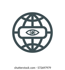 globe Icon Vector flat design style