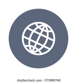 globe Icon Vector flat design style