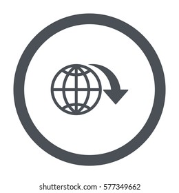 globe Icon Vector flat design style