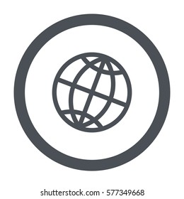 globe Icon Vector flat design style