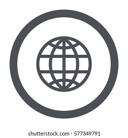 globe Icon Vector flat design style