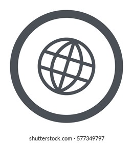 globe Icon Vector flat design style