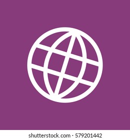 globe Icon Vector flat design style