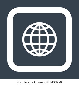globe Icon Vector flat design style
