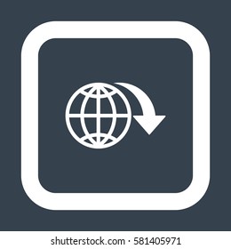 globe Icon Vector flat design style