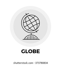 Globe Icon Vector. Flat Icon Isolated On The White Background. Vector Illustration.