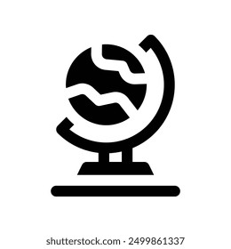 globe icon. vector glyph icon for your website, mobile, presentation, and logo design.