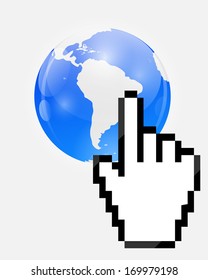 Globe Icon Vector Illustration