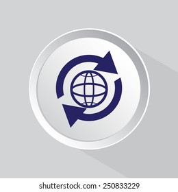 Globe Icon vector illustration.