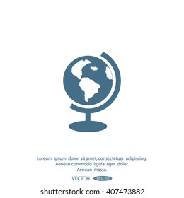 globe icon vector illustration.