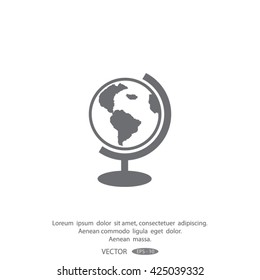 globe icon vector illustration.