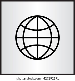 Globe icon vector illustration