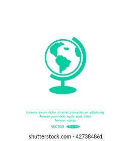 globe icon vector illustration.