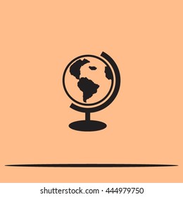 globe icon vector illustration.