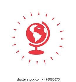 globe icon vector illustration.
