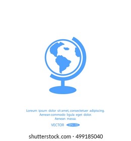 globe icon vector illustration.
