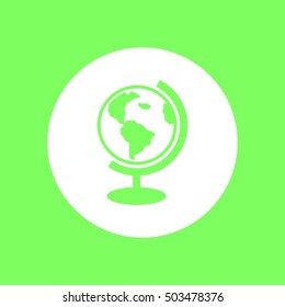 globe icon vector illustration.
