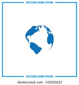 globe icon vector illustration