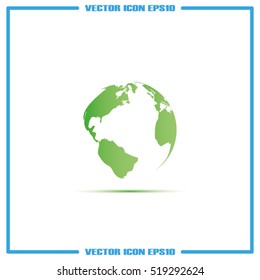 globe icon vector illustration
