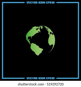 globe icon vector illustration