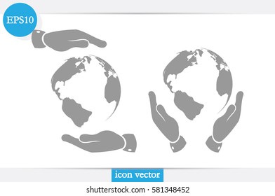 Globe icon vector illustration.
