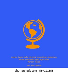 globe icon vector illustration.