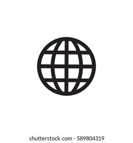 globe icon vector illustration