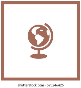 globe icon vector illustration.