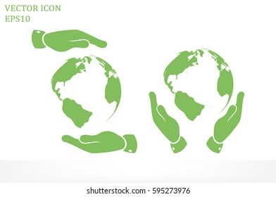 Globe icon vector illustration.