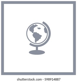 globe icon vector illustration.