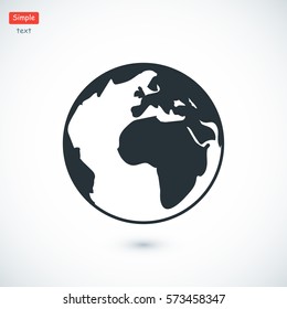 Globe Icon, Vector Illustration, Vector Best Flat Icon, EPS