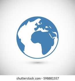 globe icon, vector illustration, vector best flat icon, EPS